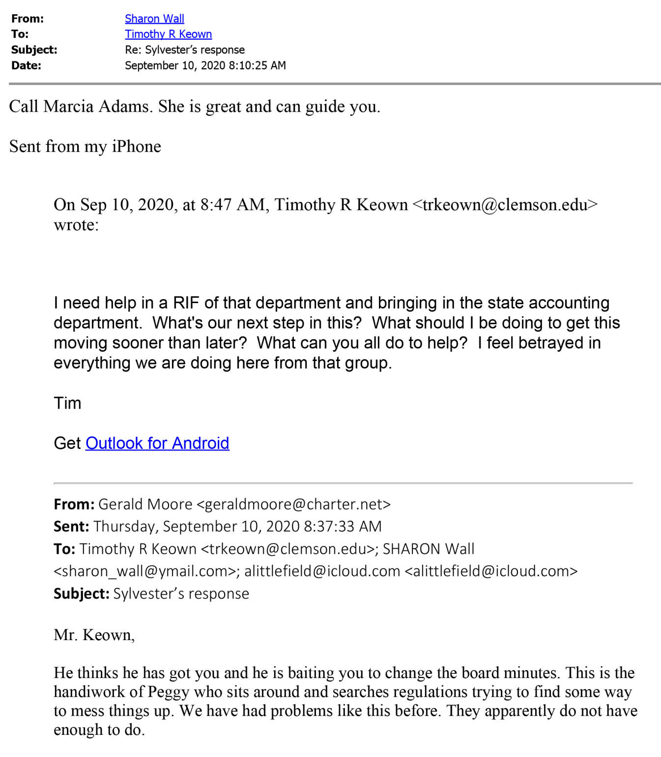 RIF email